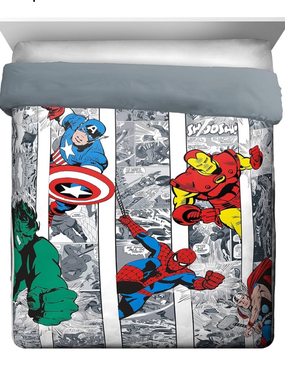Jay Franco Marvel Avengers Comic Cool queen bedspread